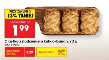 Ciastko z nadzieniem kakao-banan