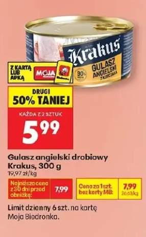 Gulasz angielski drobiowy