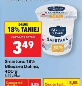 Śmietana 18% mleczna
