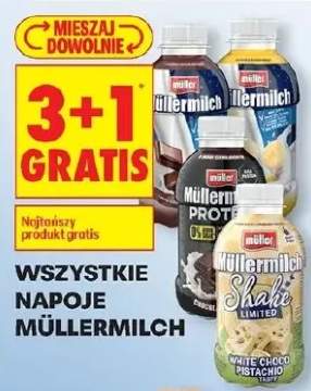 Napój mleczny Müllermilch wszystkie smaki
