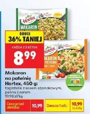 Makaron na patelnię tagiatelle z sosem szpinakowym