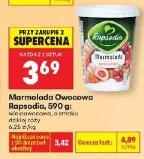 Marmolada owocowa wieloowocowa o smaku dzikiej róży