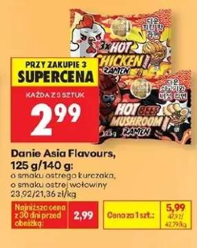 Danie Hot Chicken Ramen o smaku ostrego kurczaka