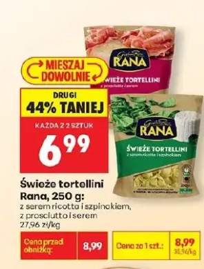Świeże tortellini z serem ricotta i szpinakiem
