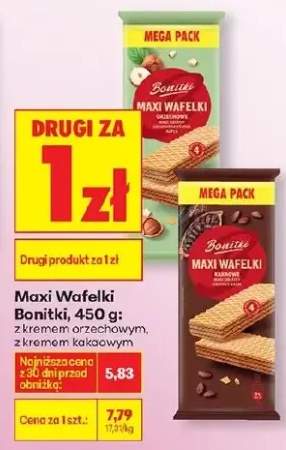 Wafelki maxi orzechowe