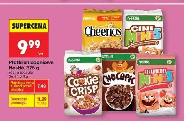Płatki śniadaniowe Cheerios miodowe