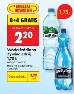 Woda źródlana niegazowana
