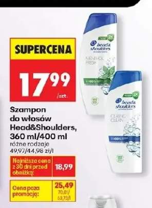 Szampon do włosów Menthol Fresh