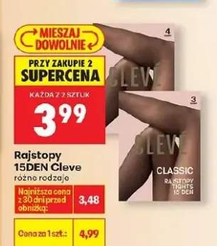 Rajstopy 15DEN Cleve różne rodzaje