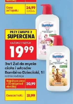 3w1 żel do mycia ciała i włosów Dzieciaki różne rodzaje