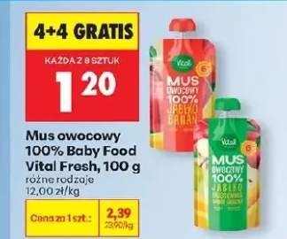 Mus owocowy 100% Baby Food banan