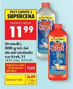 Granulki do udrażniania rur