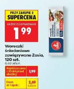 Woreczki śniadaniowe zawiązywane