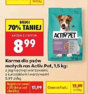 Karma dla psów małych ras z jagnięciną i warzywami, z kurczakiem i warzywami