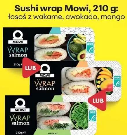 Wrap salmon łosoś z wakame