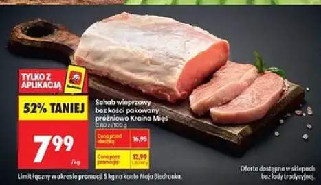 Schab wędzprowy bez kości podsuszany próżniowo Kraina Mięs