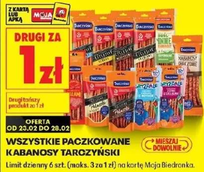 Kabanosy paczkowane drugi produkt za: