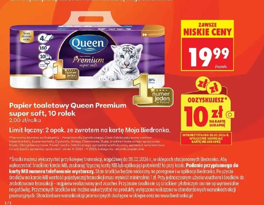 Papier toaletowy Premium super soft 10 szt.