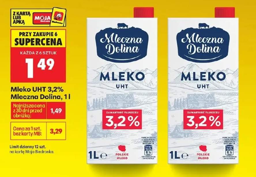 Mleko UHT 3,2%