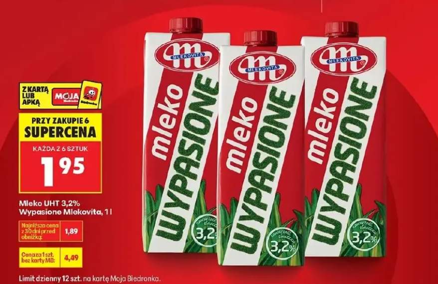 Mleko UHT 3,2% wypasione