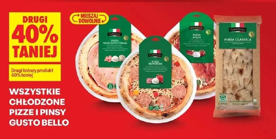 Pizza prosciutto funghi chłodzona