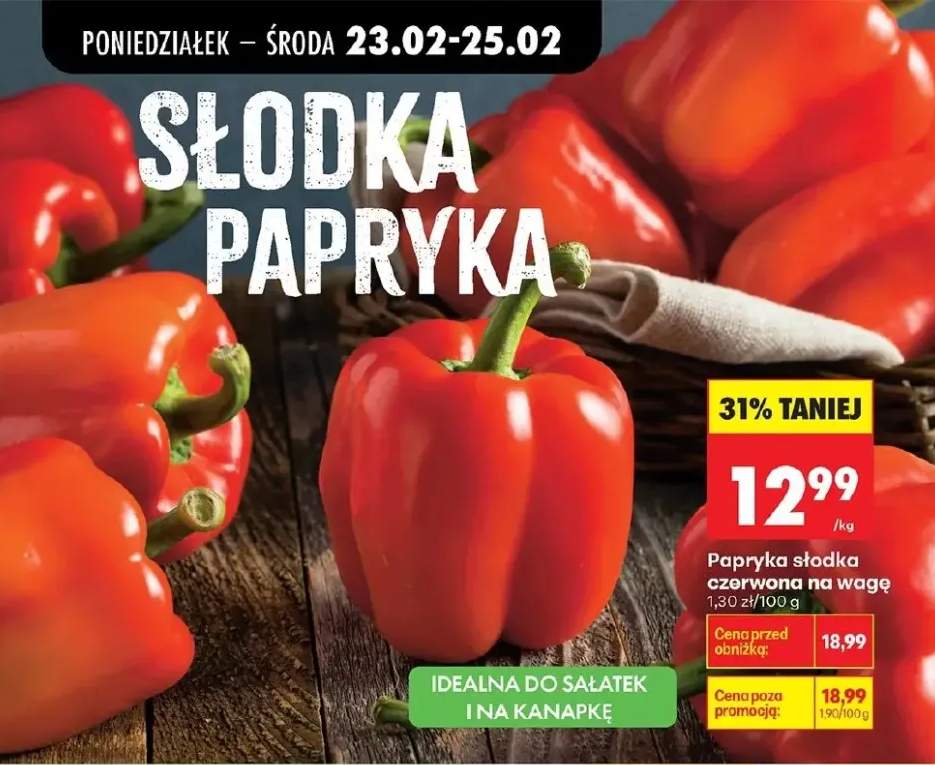 Papryka słodka czerwona na wagę
