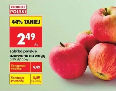 Jabłko polskie czerwone na wagę