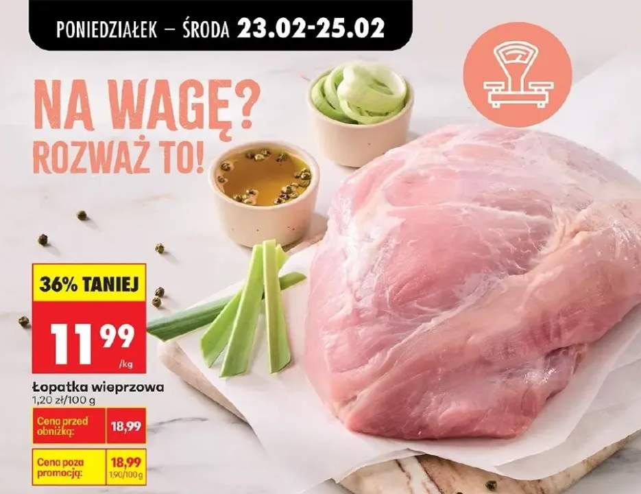 Mięso mielone z łopatki wieprzowej 