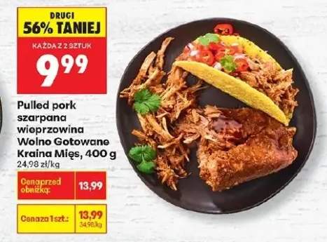 Pulled pork szarpana wieprzowina wolno gotowane