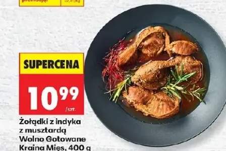 Żołądki z indyka z musztardą Wolno Gotowane 