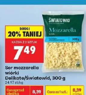 Ser mozzarella wiórki