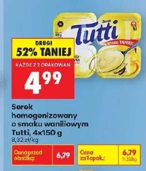 Serek homogenizowany o smaku waniliowym