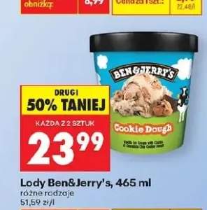 Lody Cookie Dough różne rodzaje