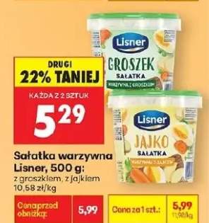 Sałatka warzywna z groszkiem z jajkiem