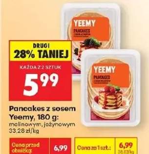 Pancakes z sosem malinowym