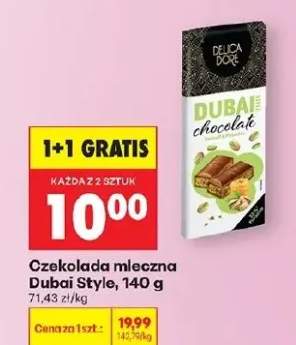 Czekolada mleczna Dubai Style pistacjowa