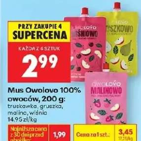 Mus owocowy 100% truskawka