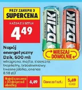 Napój energetyczny Dzik winogrono