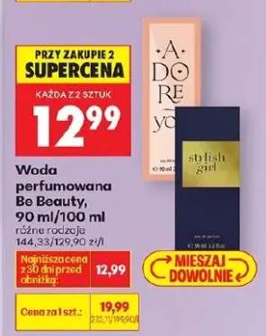 Woda perfumowana Be Beauty, różne rodzaje