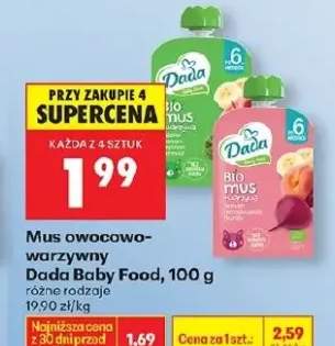 Mus owocowo-warzywny Bio 