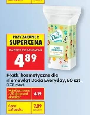 Płatki kosmetyczne dla niemowląt