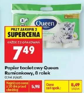 Papier toaletowy rumiankowy 8 rolek