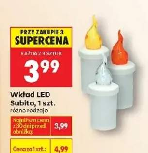 Wkład LED różne rodzaje