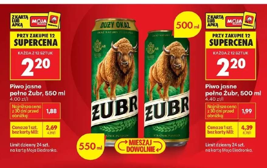 Piwo jasne pełne 550ml