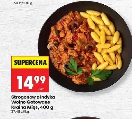 Strogonow z indyka Wolno Gotowane Kraina Mięs