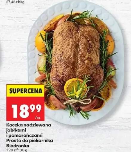 Kaczka nadziewana jabłkami i pomarańczami prosto do piekarnika