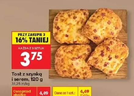 Tost z szynką i serem