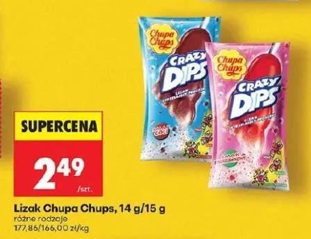 Lizak Crazy Dips różne rodzaje