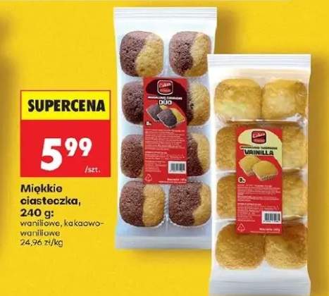 Ciasteczka miękkie waniliowe