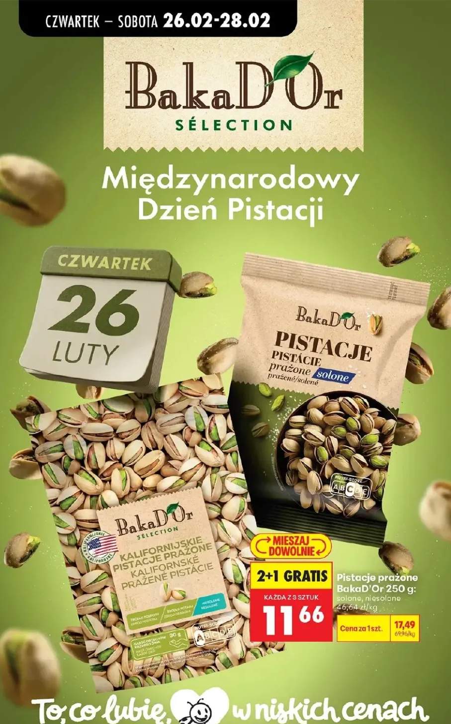 Pistacje prażone solone